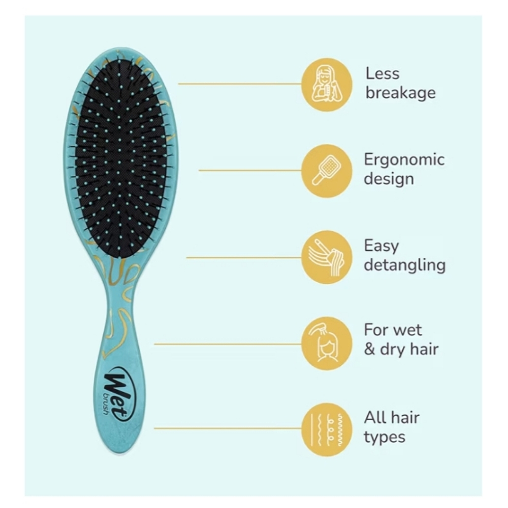 Wet Brush-Disney " Moana " Hairbrush🩵🤎 - Picture 2 of 5